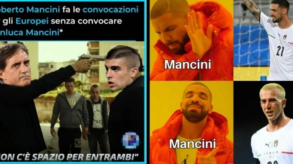 Euro 2020, social scatenati per le scelte di Mancini