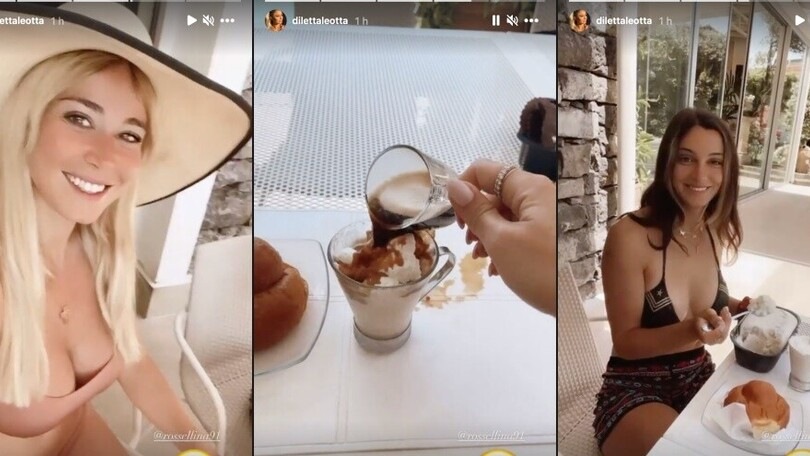 Diletta Leotta, che risate durante la colazione con Rossella Fiamingo