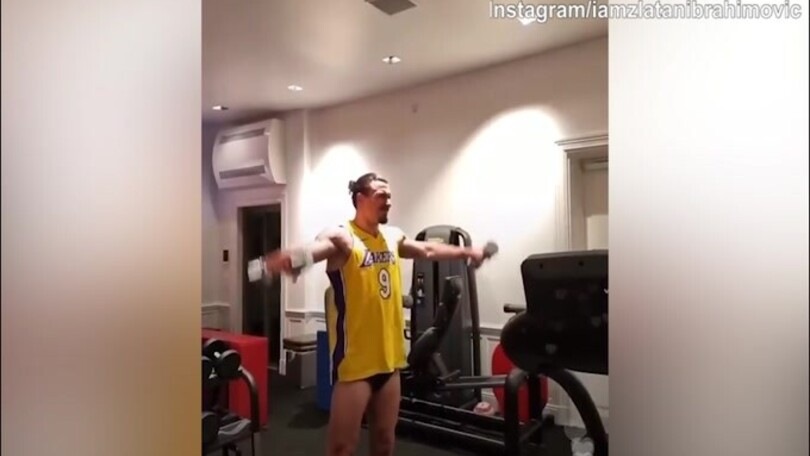 Allenamento in diretta social per Ibrahimovic