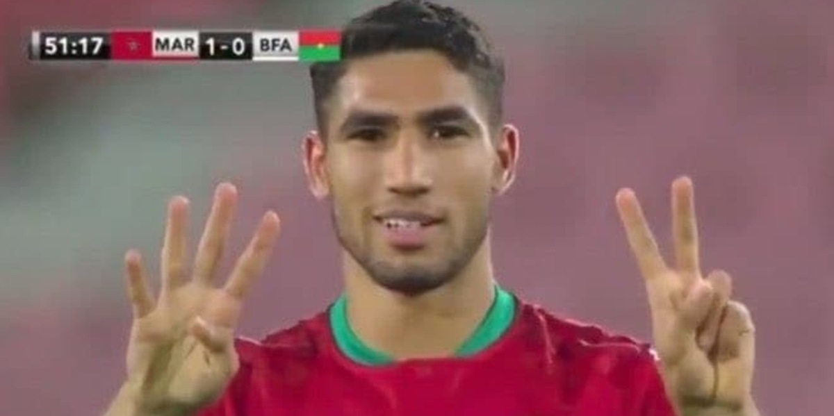 Il gesto di Hakimi in diretta tv dopo un gol: la dedica è per Eriksen