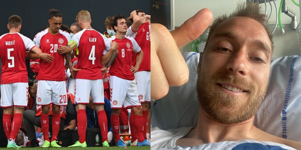 Omaggio a Eriksen, cosa succederà in Danimarca-Belgio al 10'