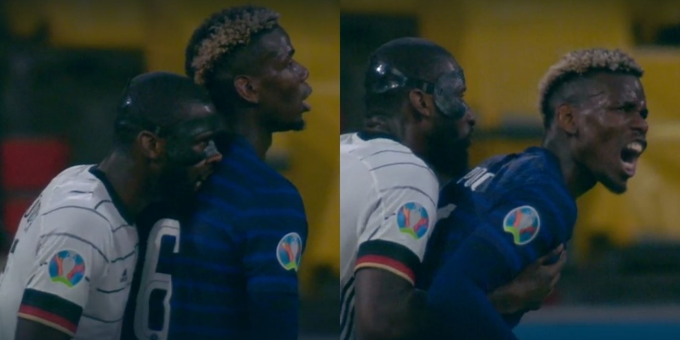 Rudiger morde Pogba durante Francia-Germania: le immagini