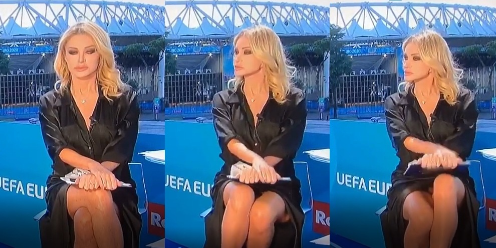 Paola Ferrari e il video alla Sharon Stone: "Lei non indossava l'intimo, io..."