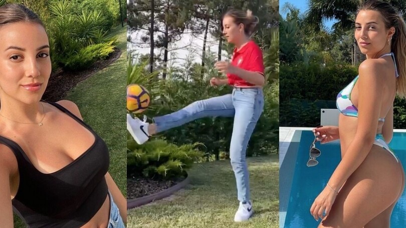 Ivy, fidanzata di Ruben Dias conquista tutti con i suoi palleggi