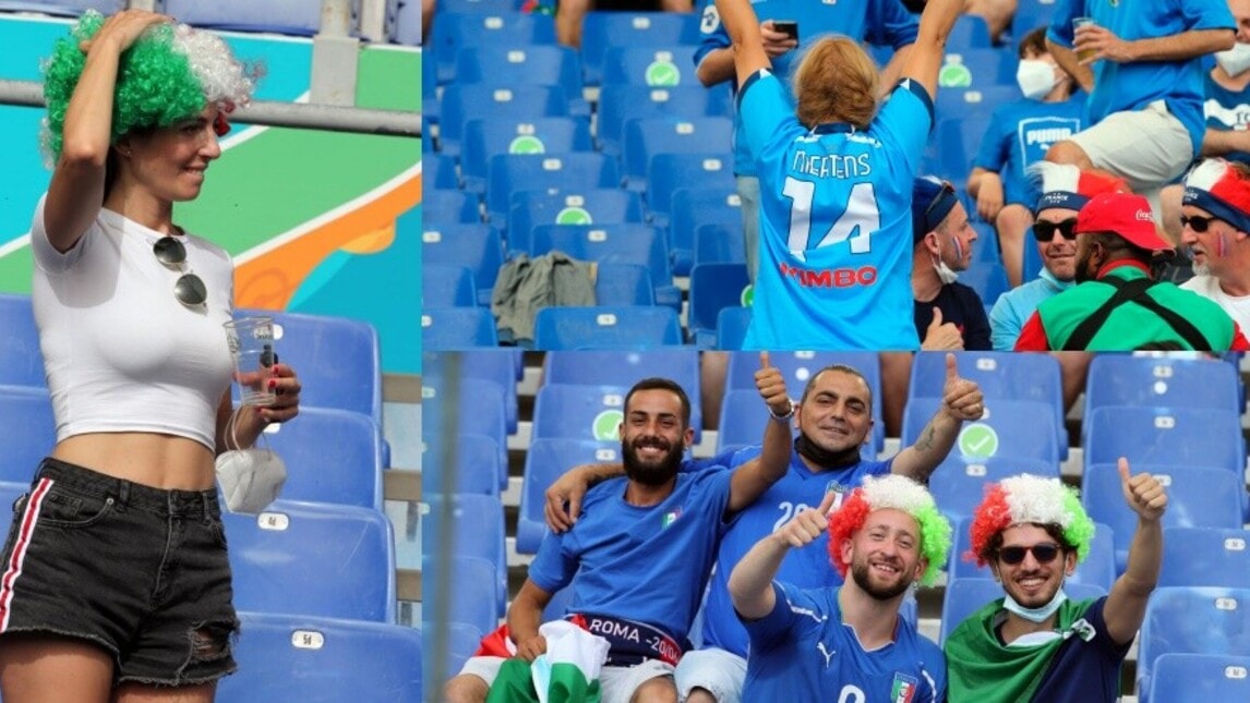 Italia-Galles, show dei tifosi sugli spalti. E spunta Mertens...