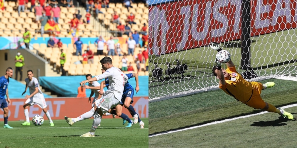 Slovacchia-Spagna: il rigore sbagliato da Morata