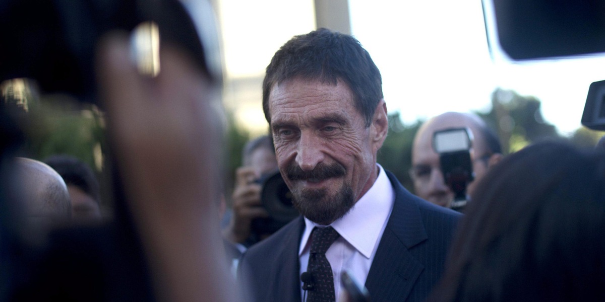 McAfee e il giallo del suicido: "Se mi impicco, non sarà colpa mia"