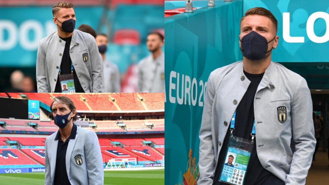L'Italia arriva a Wembley. La concentrazione di Immobile e Mancini
