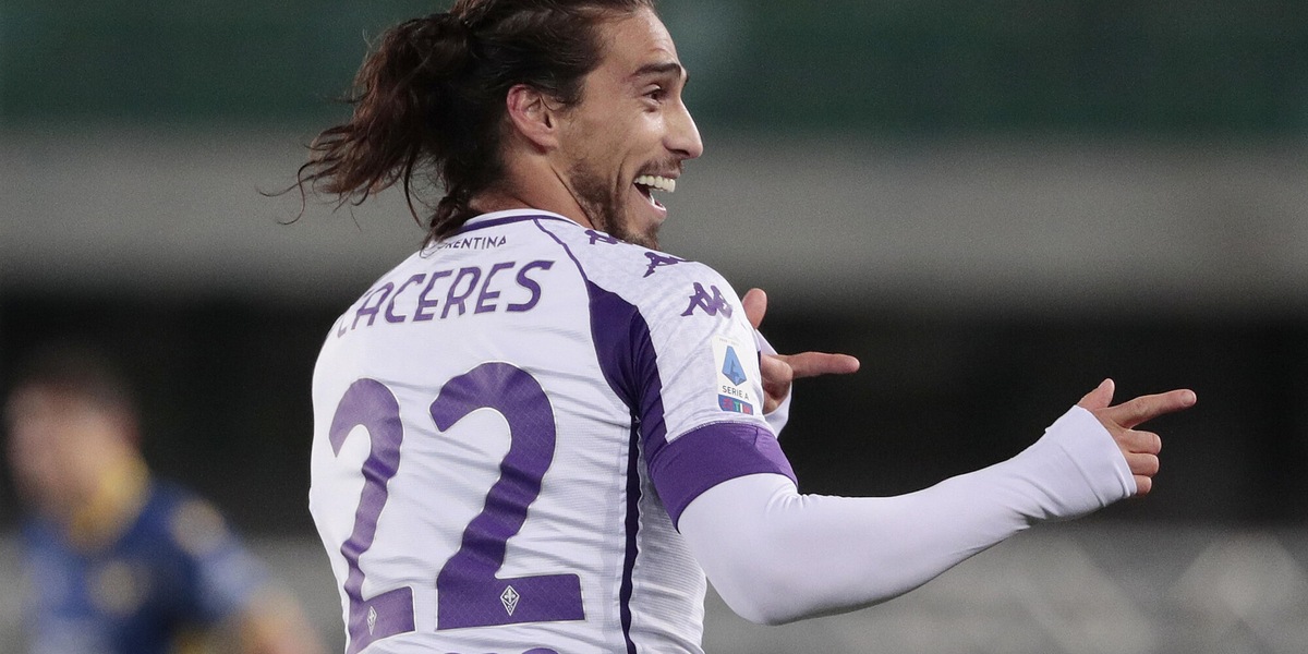 Caceres non rinnova: ufficiale l'addio alla Fiorentina