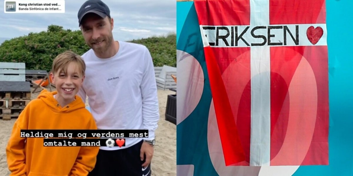 Eriksen, la sua Danimarca vince con lui in spiaggia dopo l’operazione