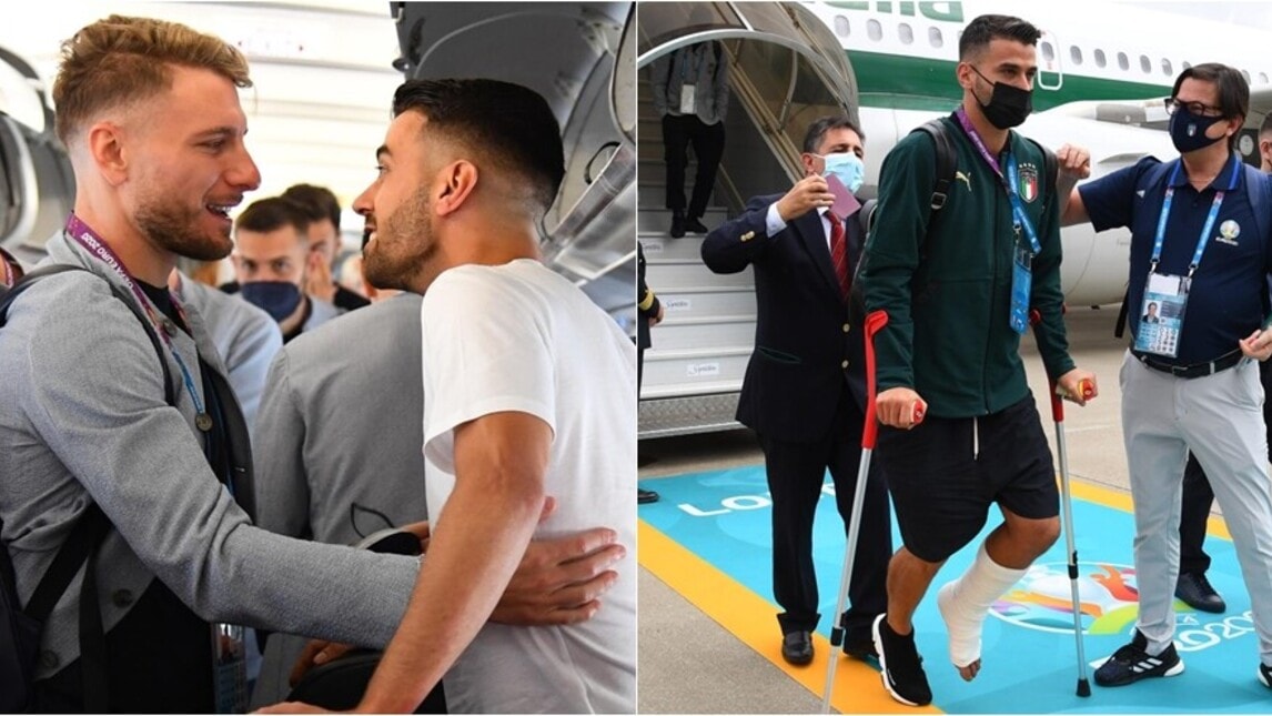 Italia, Spinazzola viaggia insieme agli azzurri verso Londra