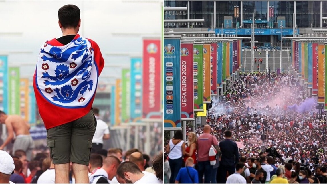 Wembley si scalda per la finale: tifosi scatenati fuori dallo stadio