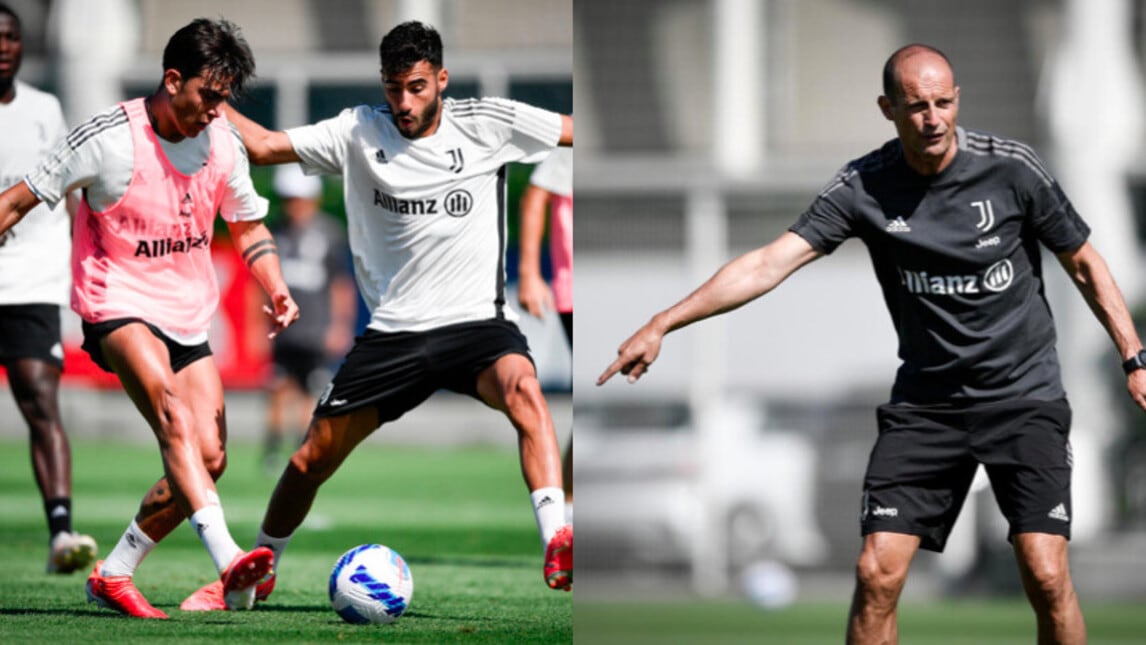 Juve, Dybala show in allenamento sotto gli occhi di Allegri
