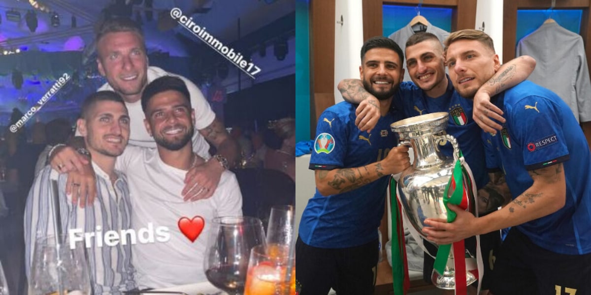 Insigne, Immobile e Verratti: che festa a Ibiza!