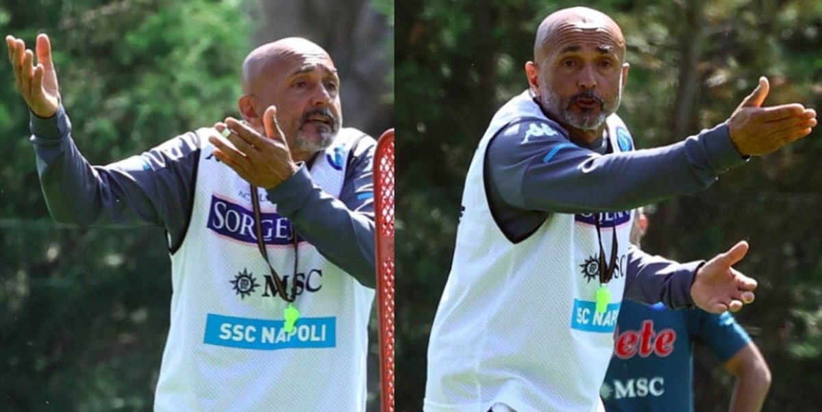 Napoli, Spalletti scatenato in allenamento a Dimaro