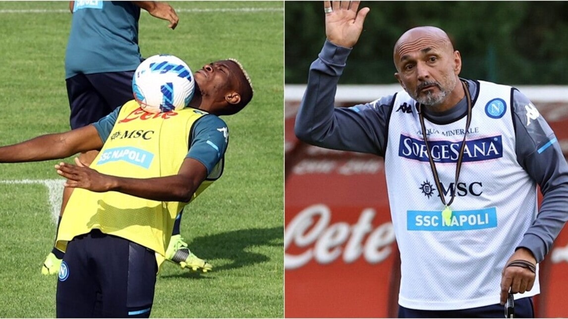 Napoli, Osimhen show in allenamento a Dimaro
