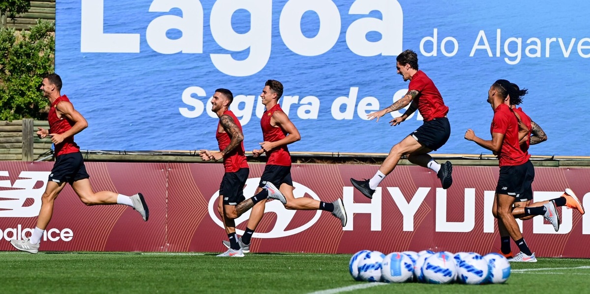 Laboratorio Mourinho: il video dell'allenamento della Roma in Portogallo