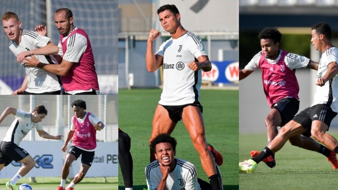 Juve a duello: la partitella di Allegri. E Ronaldo si mette in posa
