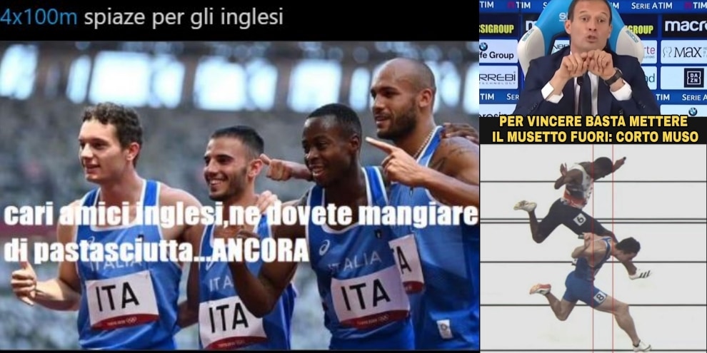 Staffetta d'oro, ironia social sugli inglesi per la vittoria di "corto muso"!