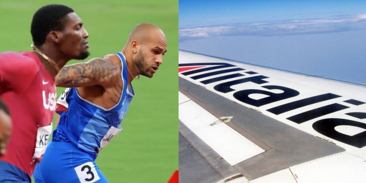 Jacobs e la sfida del pilota: "100 metri contro un aereo"