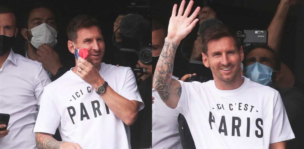 Messi arrivato a Parigi: il saluto ai tifosi del Psg
