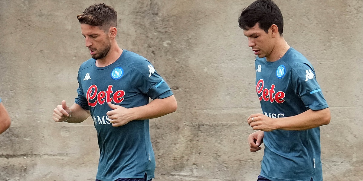 Napoli, primo allenamento per Mertens e Lozano. Luperto verso Empoli