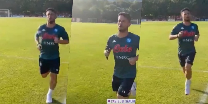 Napoli, Mertens corre verso il recupero