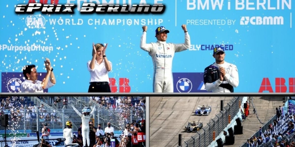 ePrix Berlino 2021: la F.E incorona Mercedes col doppio titolo iridato, Nato festeggia e Dennis piange