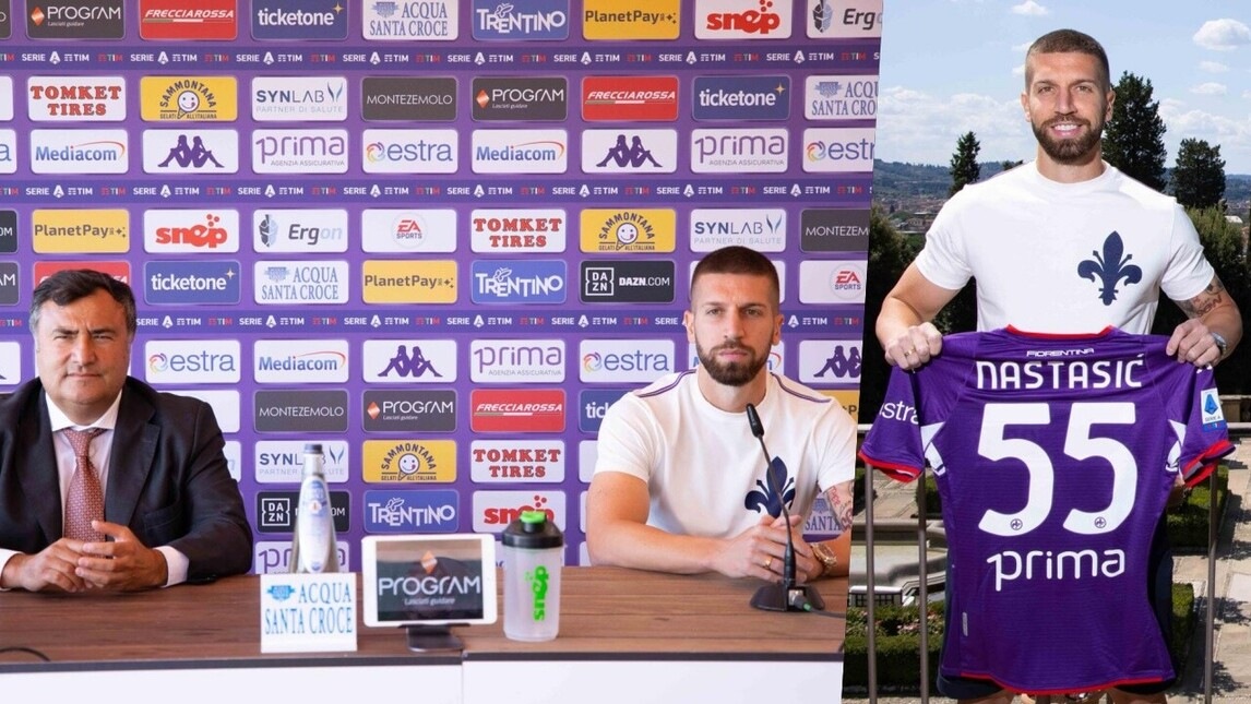 Fiorentina, riecco Nastasic: indosserà la 55