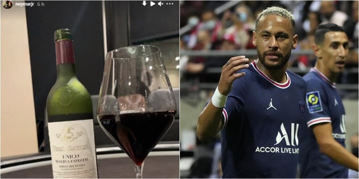 Psg, Neymar festeggia la vittoria col Reims con un vino particolare
