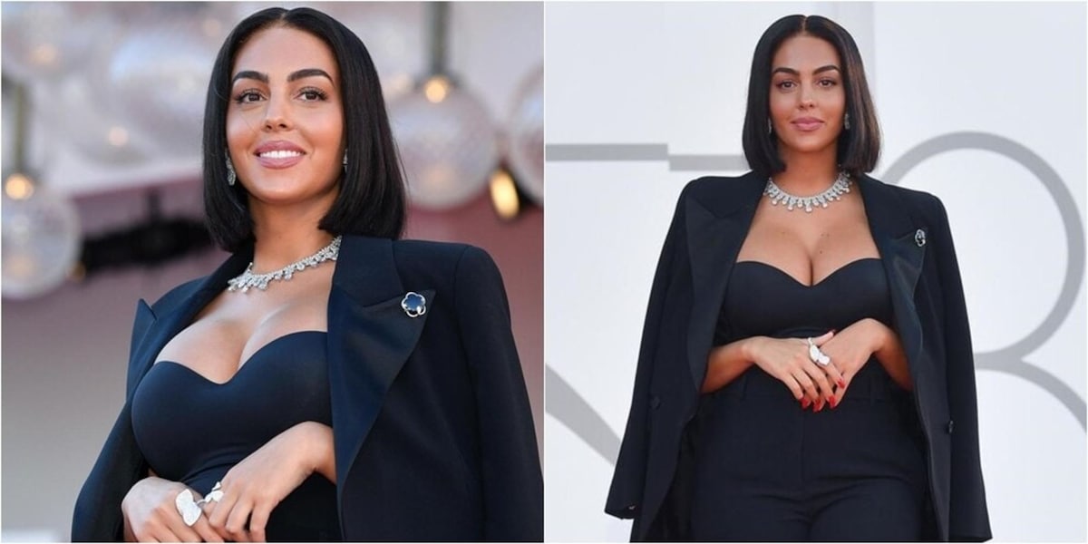 Georgina show sul red carpet: look mozzafiato al Festival del Cinema
