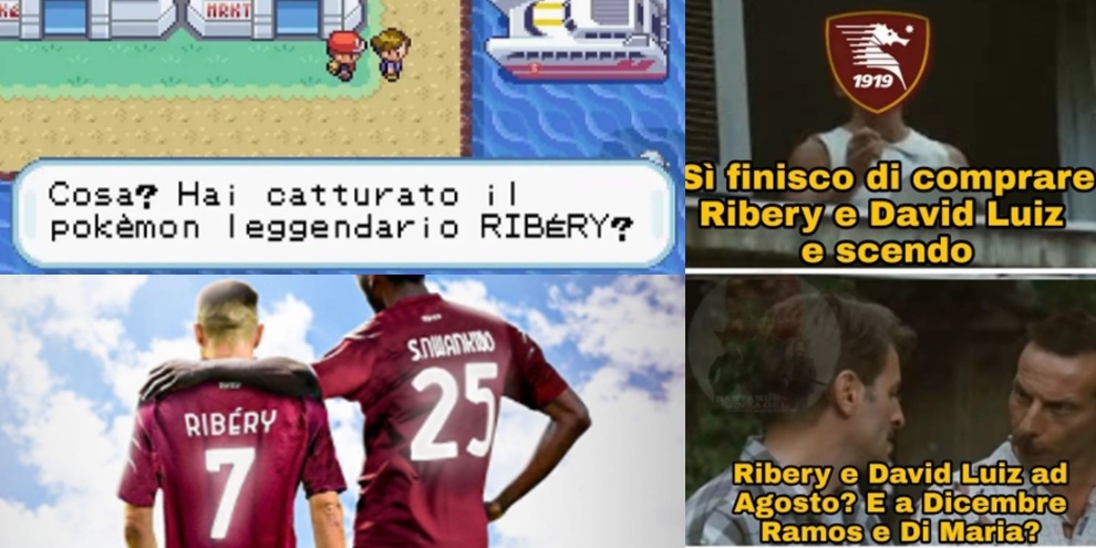 Ribery alla Salernitana: social increduli. I tifosi ora chiedono di ingaggiare Robben! FOTO