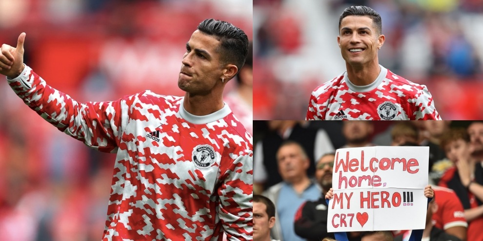 Ronaldo, ovazione dei tifosi durante il riscaldamento