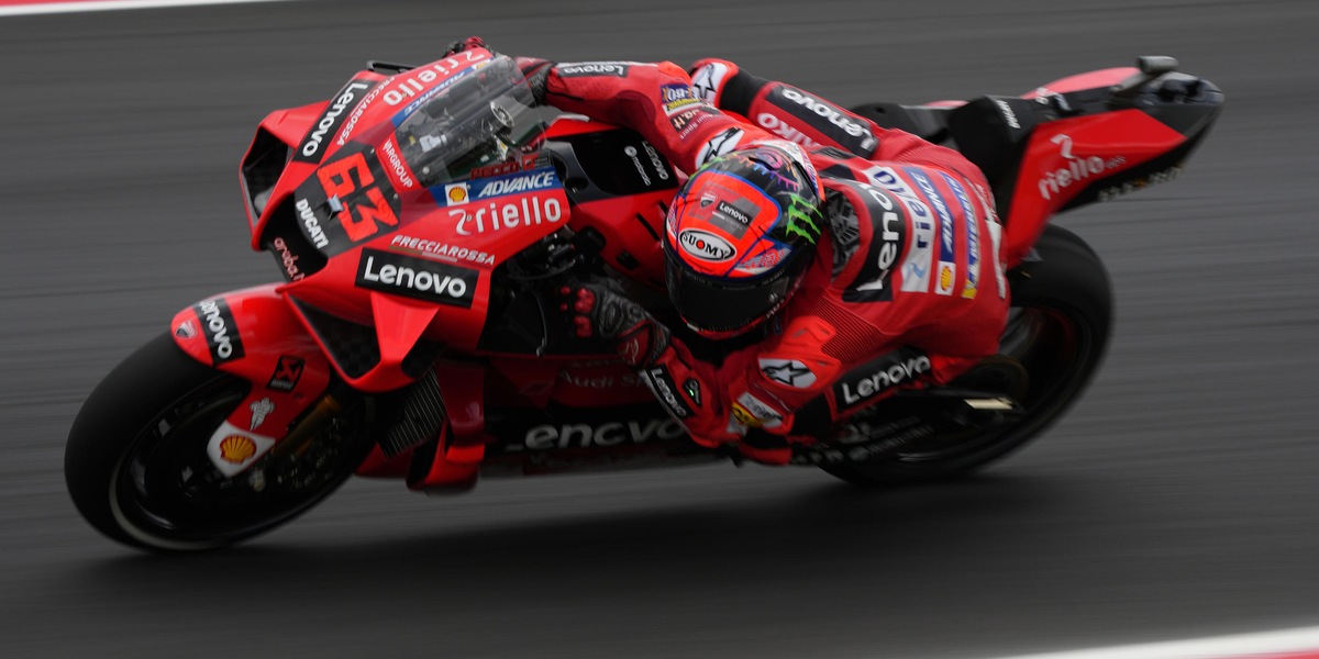 MotoGp, prove libere 3 Gp Misano: Bagnaia in testa, Rossi 19°