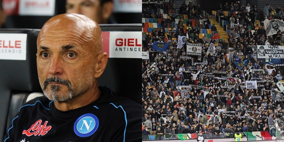 Udinese-Napoli: cori e insulti a Spalletti, la reazione è esemplare