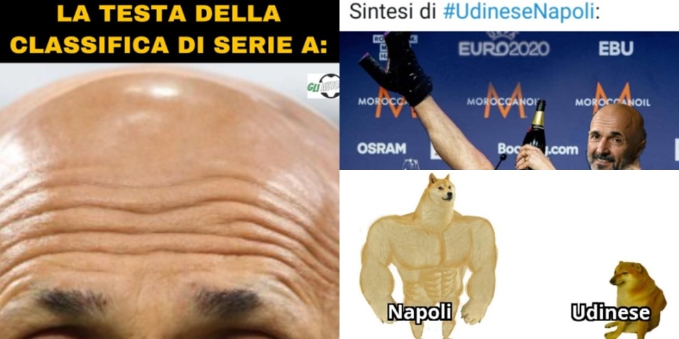 Il Napoli vince e vola al primo posto in classifica. I social si scatenano FOTO
