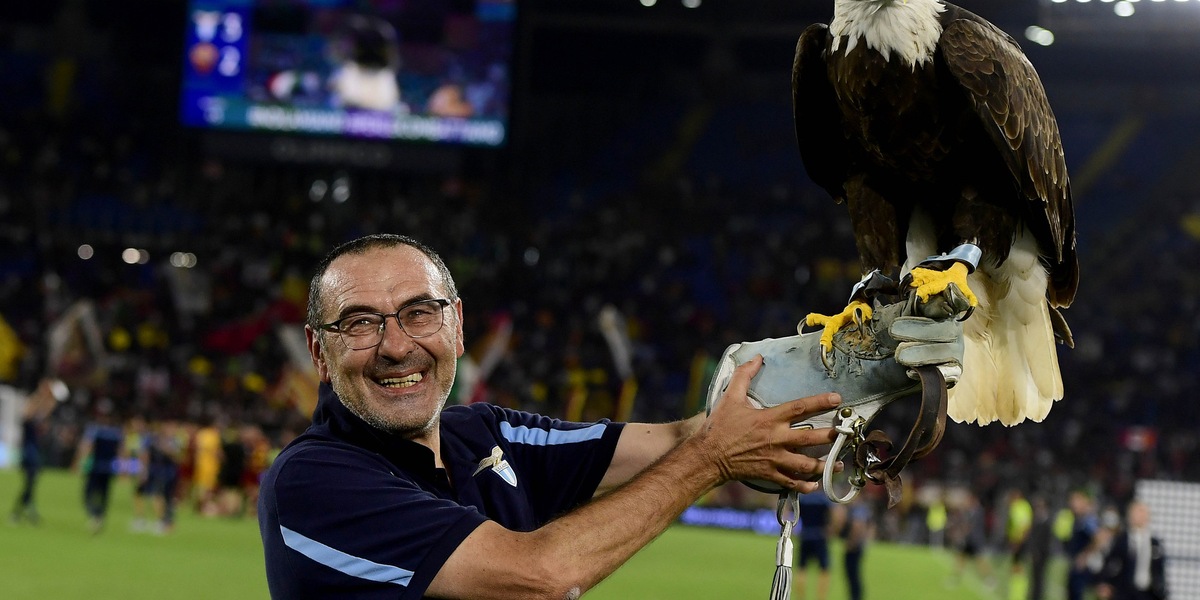 Sarri, Comandante con l’aquila: così ha vinto il derby