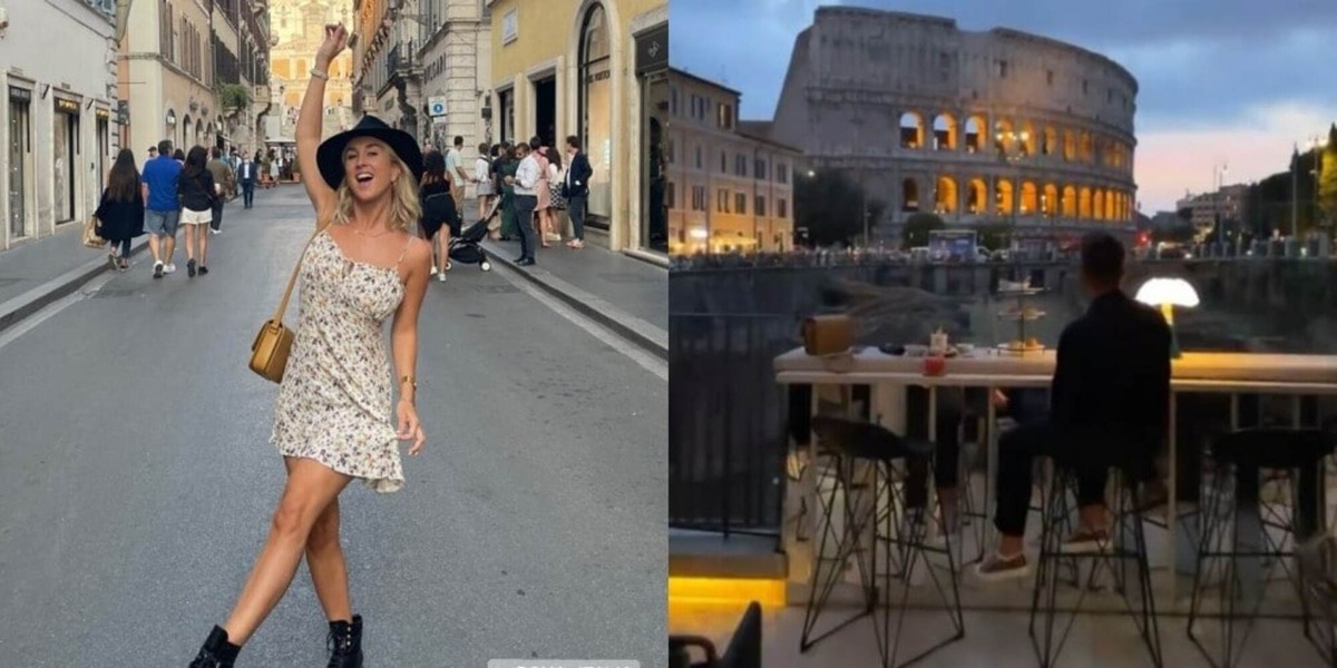 Mertens a Roma, che aperitivo al Colosseo!
