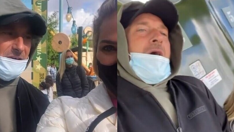 "Perché mi devi far sentire male?": Ilary prende in giro Totti sulle giostre