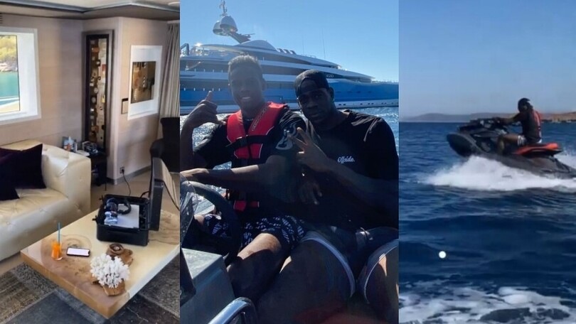 Balo e Enock, weekend sullo yacht tra scherzi e moto d'acqua!
