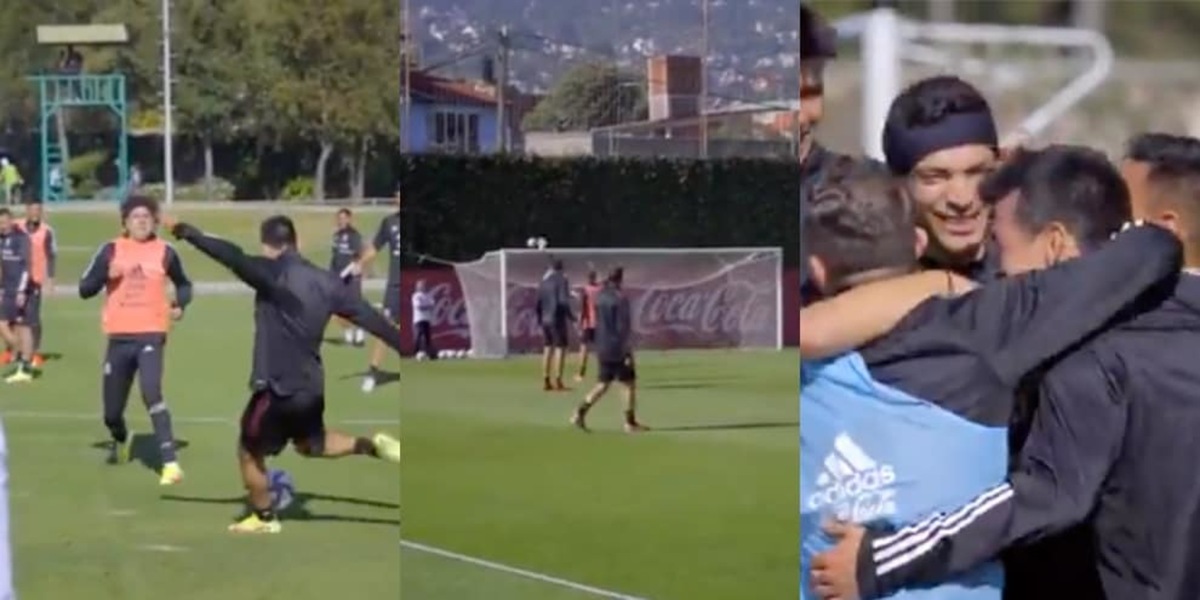 Lozano, gol pazzesco da centrocampo con il Messico: video
