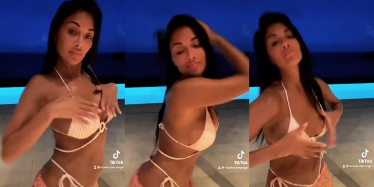 Nicole, la ex di Hamilton si scatena in bikini ballando su Tik Tok