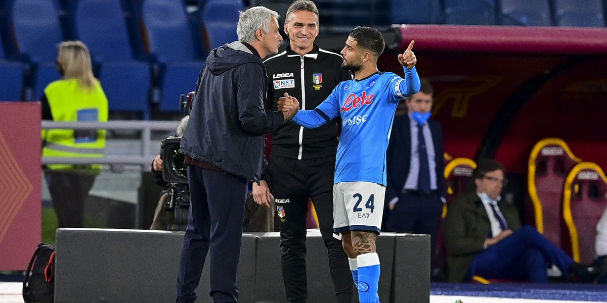 Mourinho e Insigne, siparietto durante Roma-Napoli: svelato cosa si sono detti