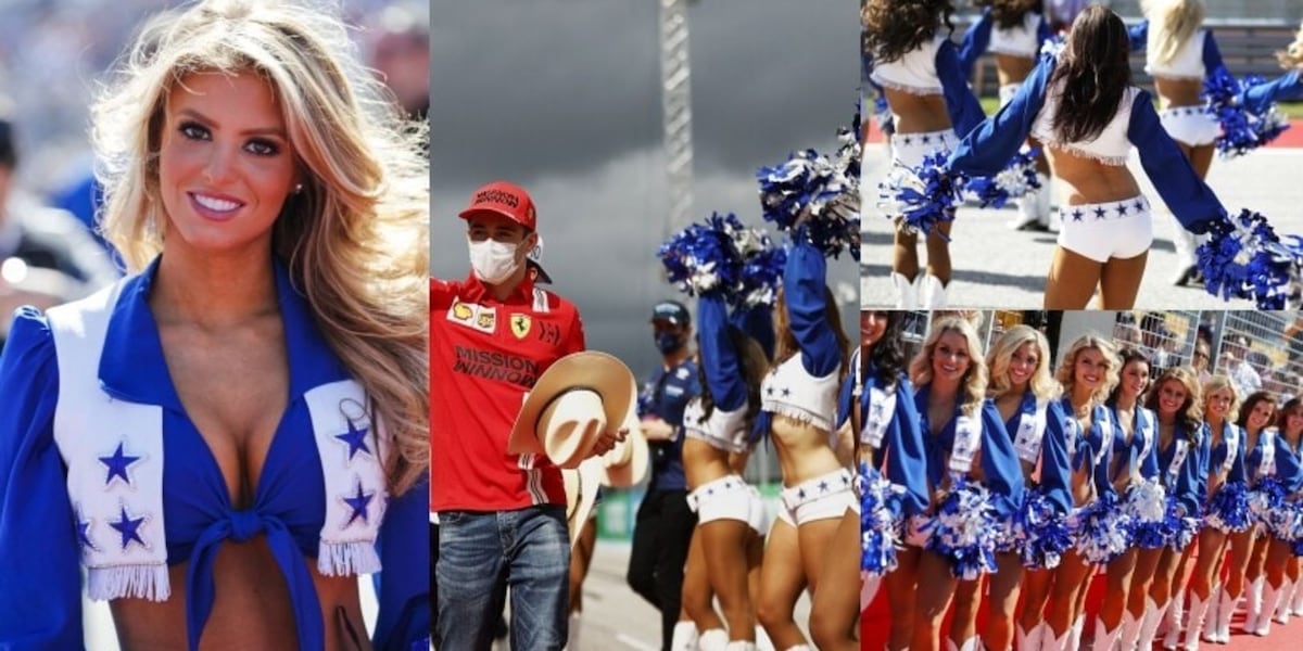 Leclerc impazzisce per le ragazze pon pon al GP degli Usa