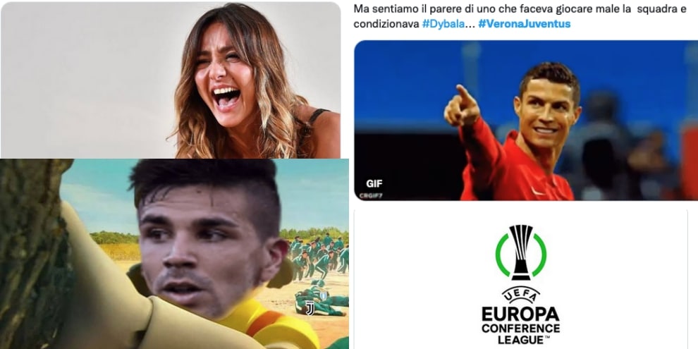 La Juve affonda a Verona, i social non perdonano i bianconeri