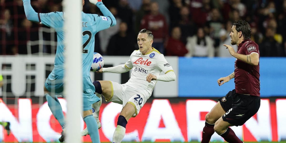 Salernitana-Napoli 0-1: tabellino, statistiche e marcatori