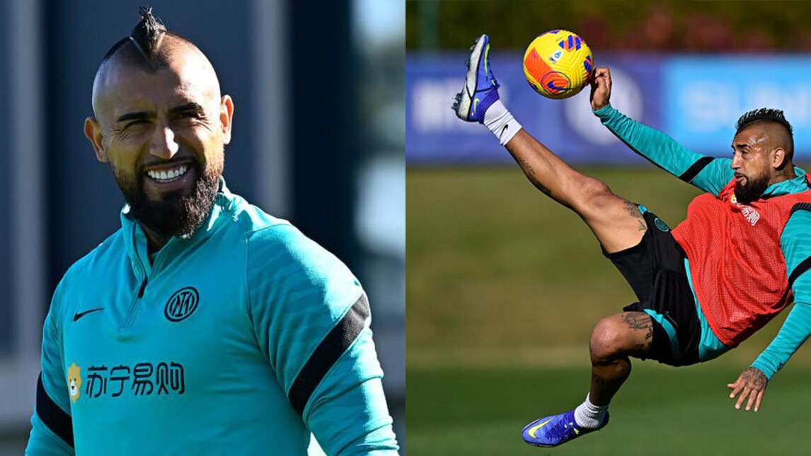 Inter, sorrisi ed acrobazie: Vidal si prepara al derby!