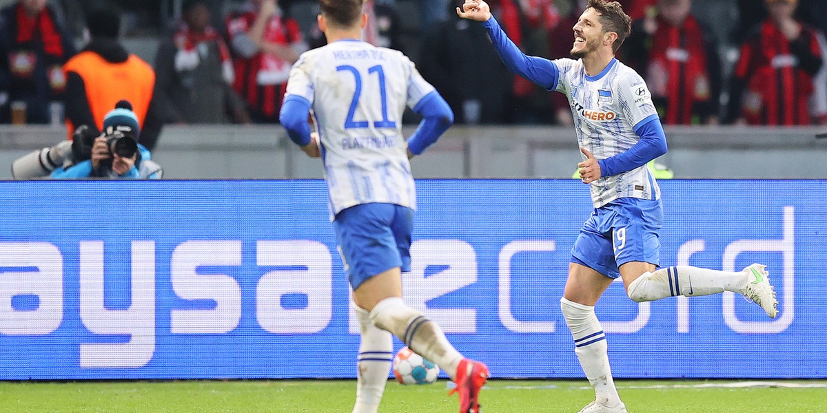 Bundesliga, Jovetic frena il Leverkusen: 1-1 con l'Hertha Berlino