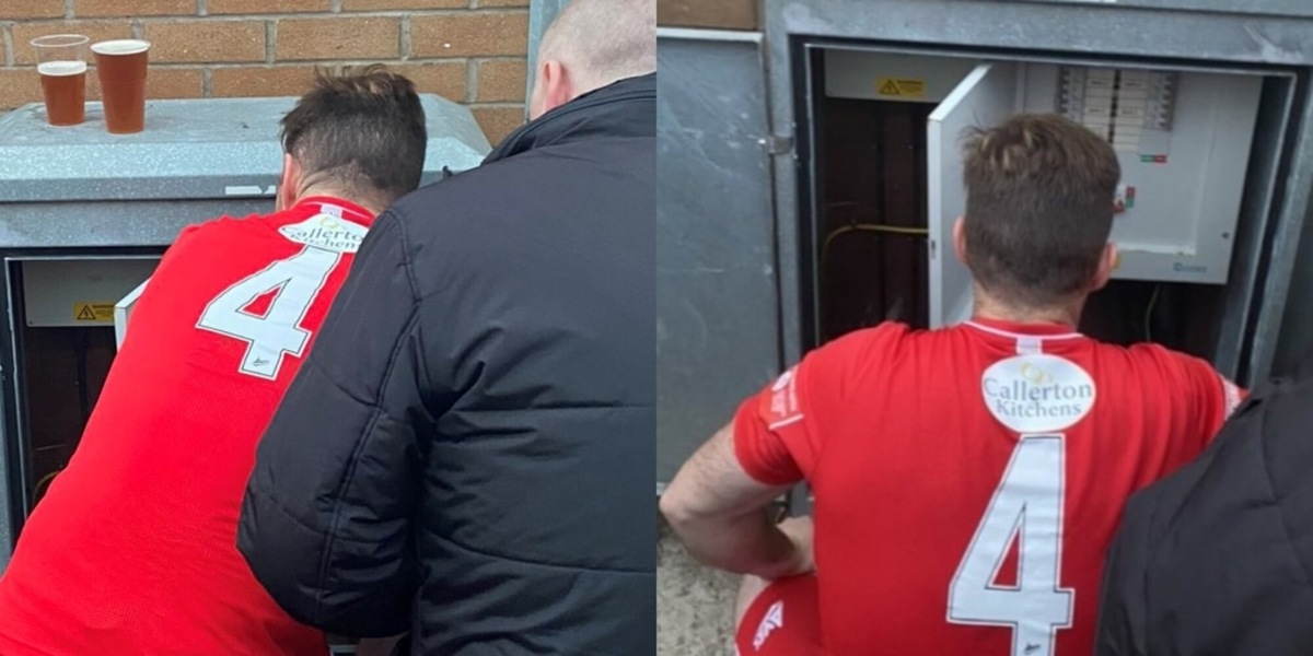 Calciatore elettricista sfortunato: ripara i riflettori ma perde la partita