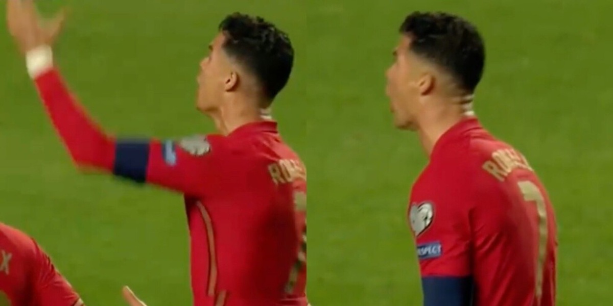 Cristiano Ronaldo arrabbiatissimo: gesto di stizza dopo il gol di Mitrovic